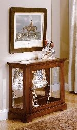 18630 - Console Curio - Brown Cherry